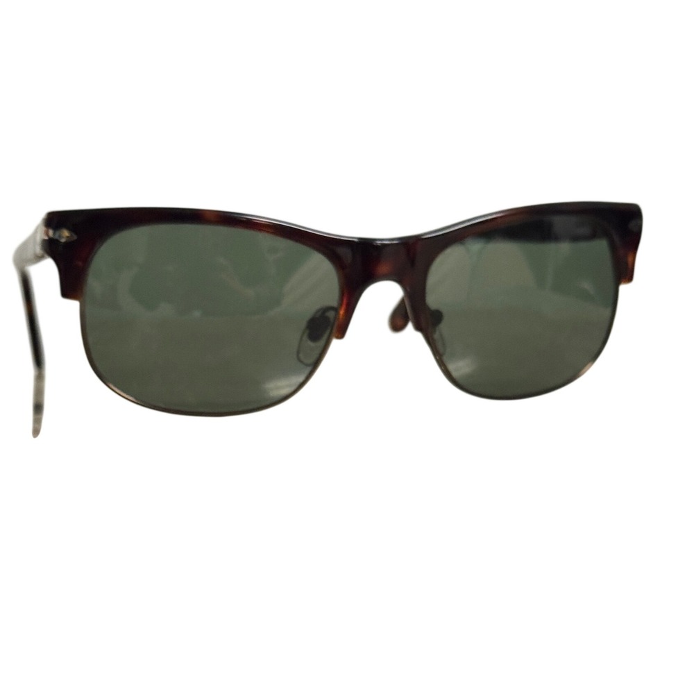 Persol 3034-S 24/31 Havana Clubmaster Sunglasses Tortoise Shell Dark Lens Italy